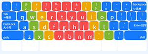 五彩键盘