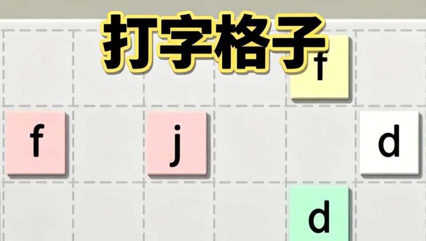 打字游戏：打字格子